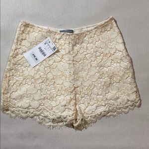 Zara lace shorts